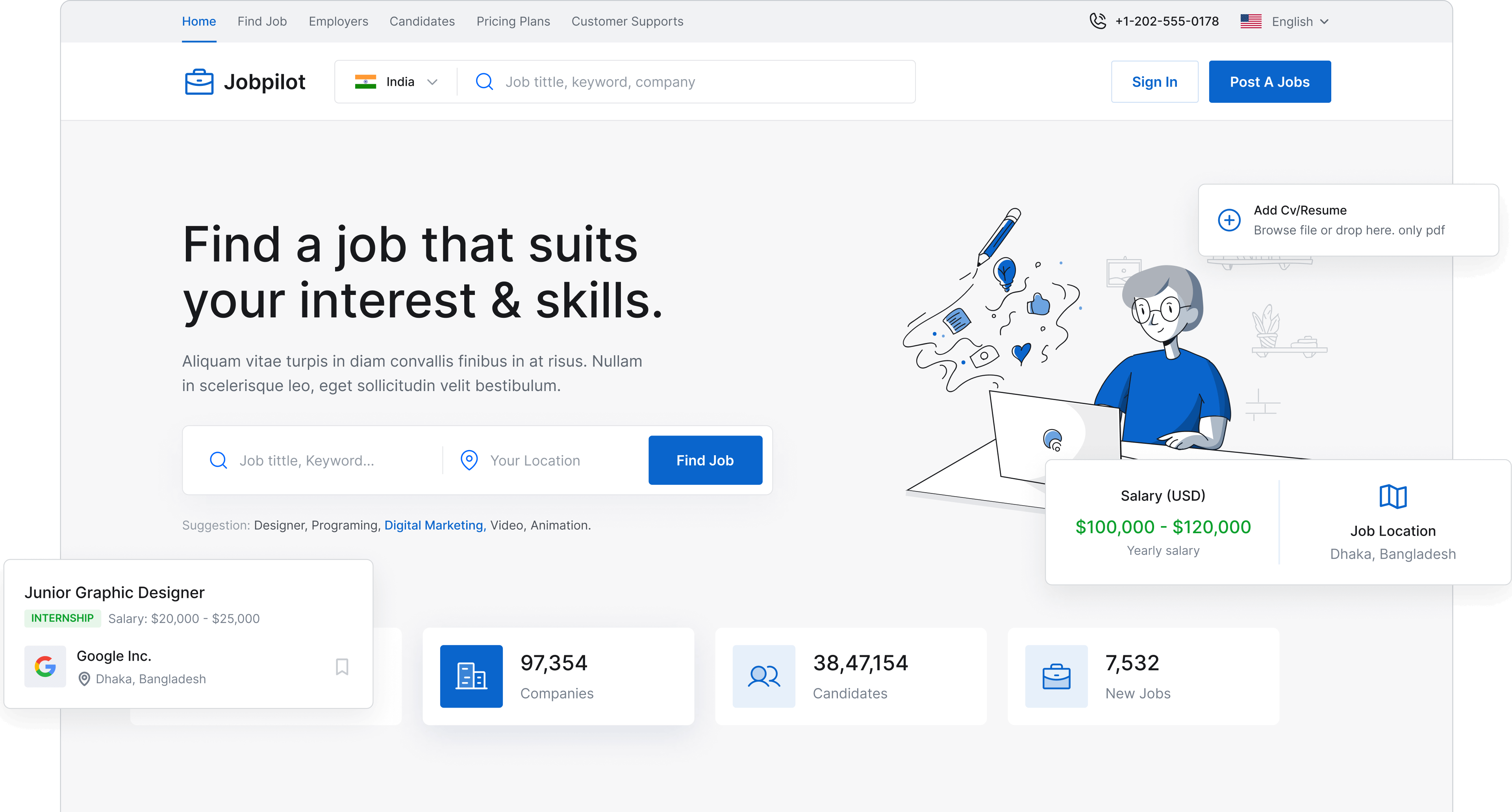 Jobpilot Dashboard Preview